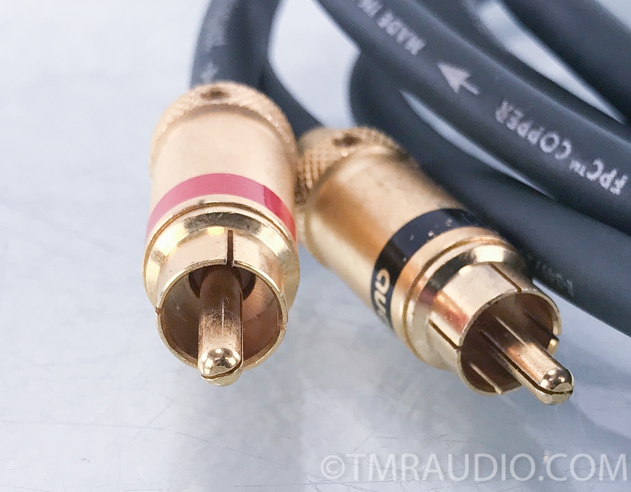 Audioquest Topaz X2 Hyperlitz FPC Copper RCA Interconnects; Pair