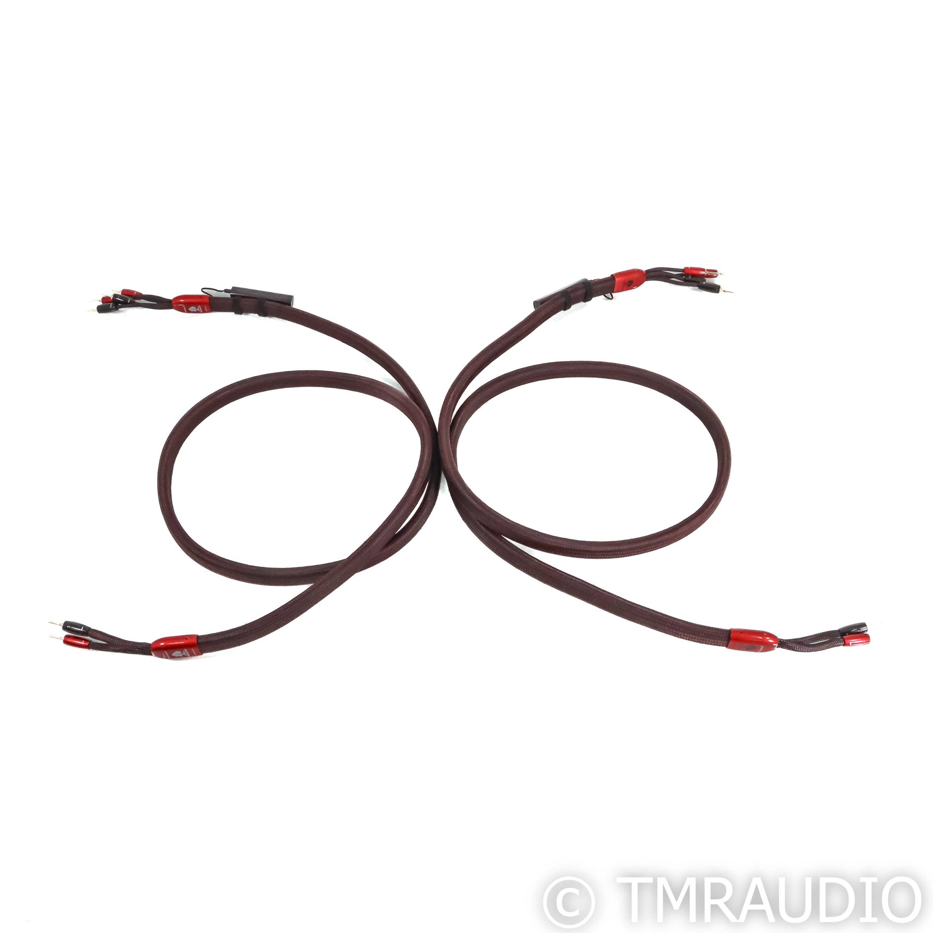 AudioQuest Redwood BiWire Speaker Cables; 8ft Pair; 72v