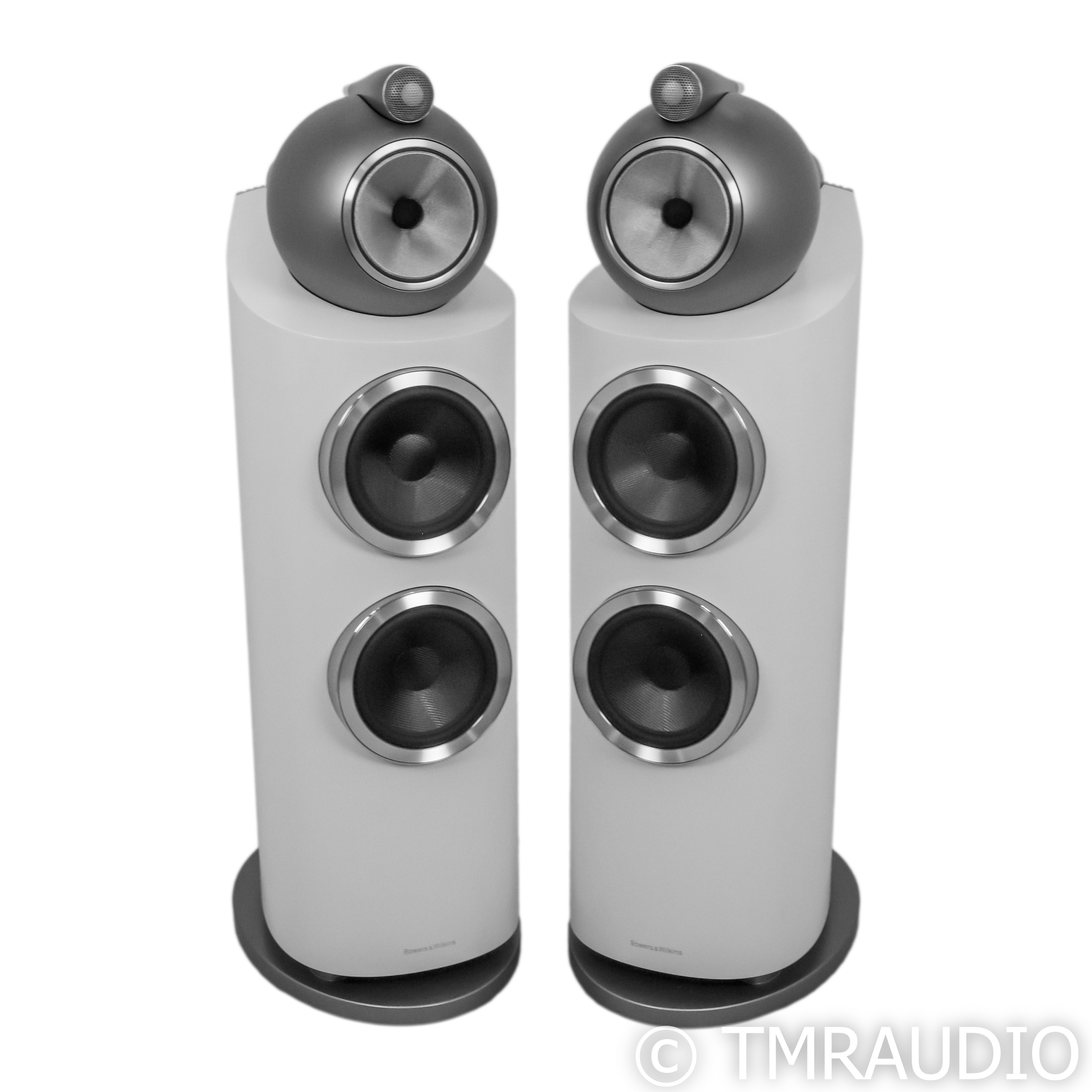 B&W 802 D3 Floorstanding Speakers; White Pair - The Music Room