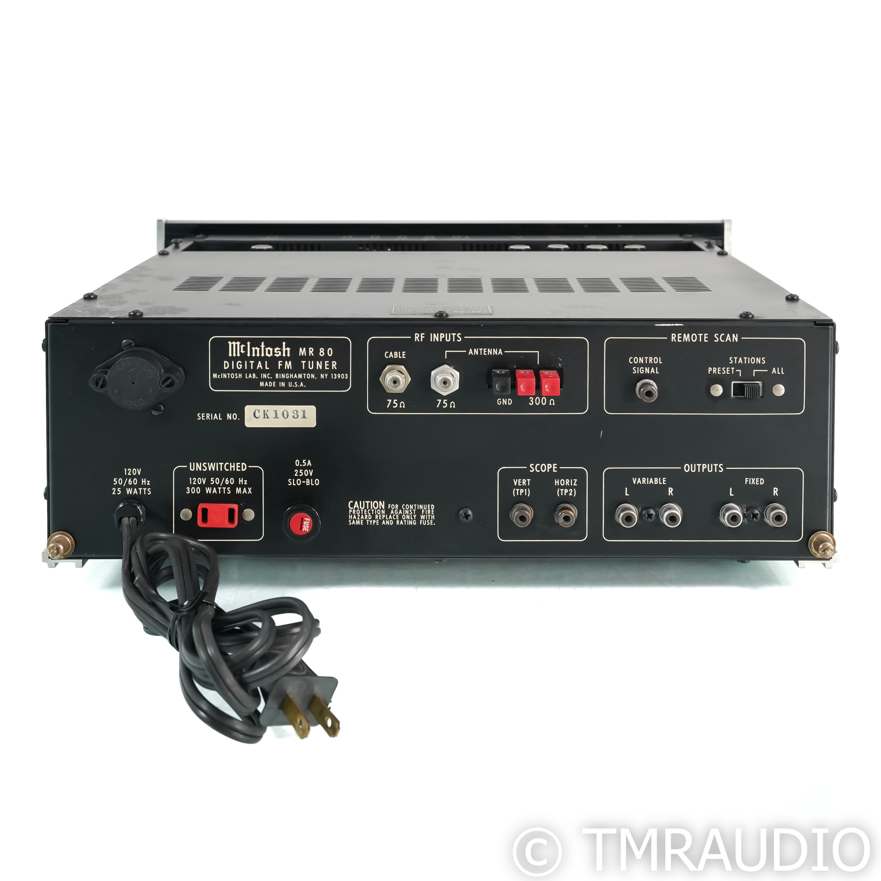 McIntosh MR80 Vintage Digital FM Tuner - The Music Room