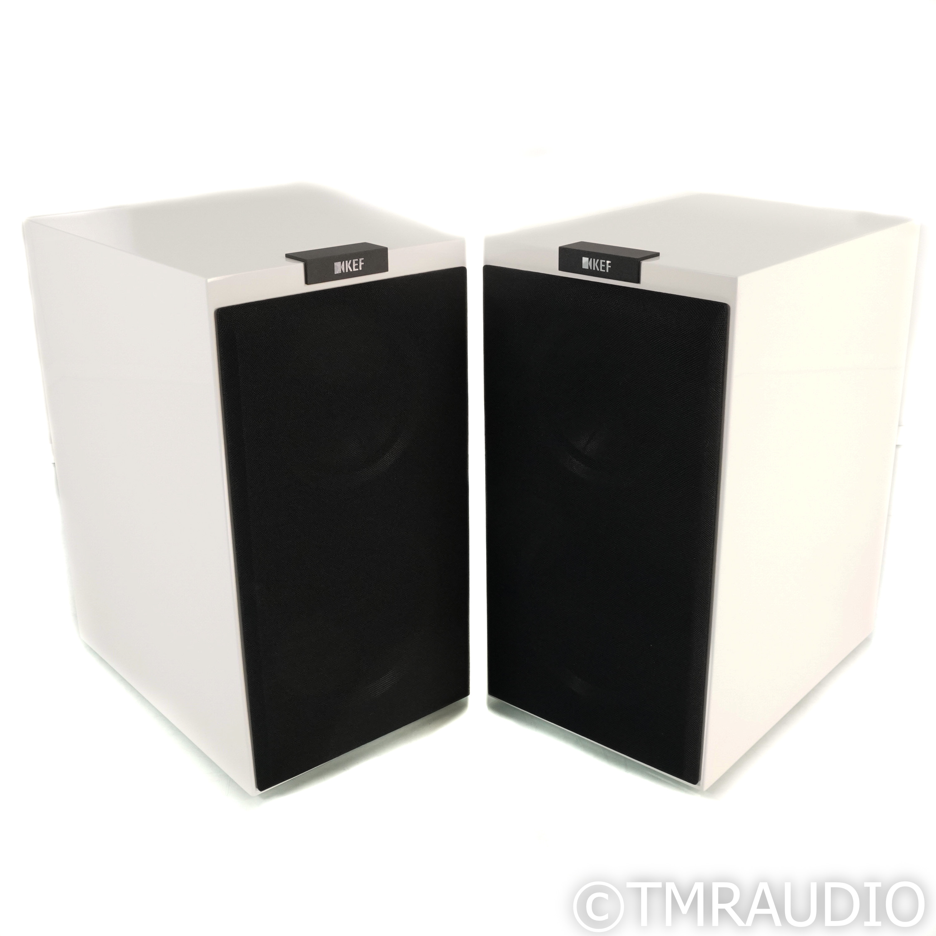 KEF R300 Bookshelf Speakers; White Pair - The Music Room