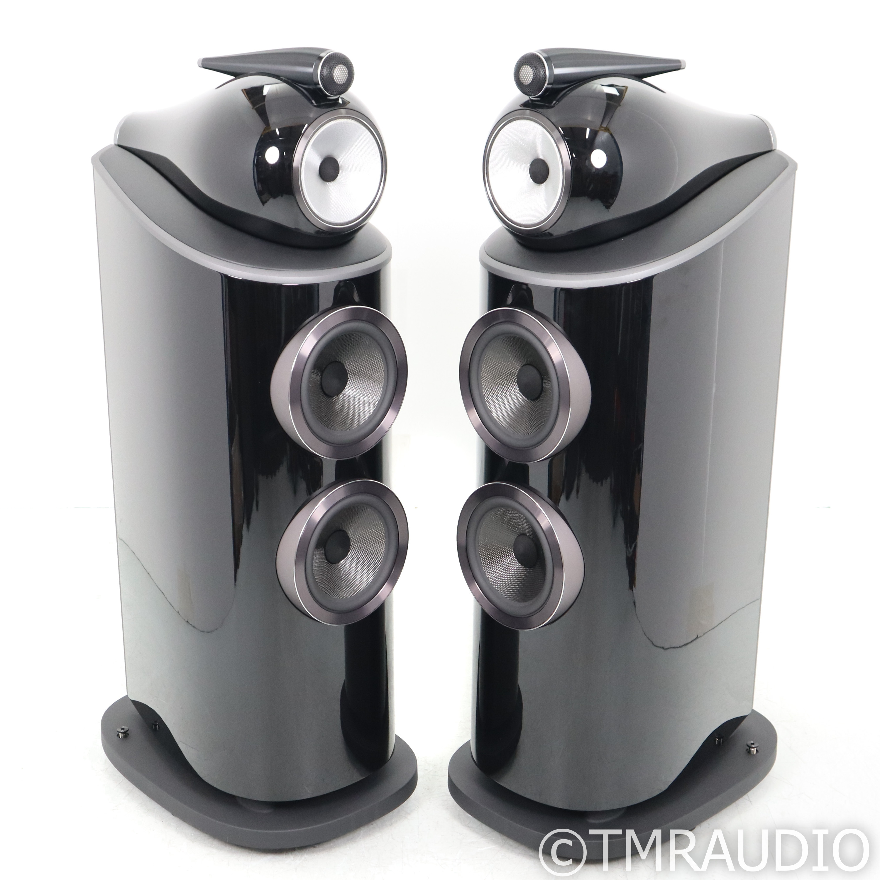 B&W 802 D4 Floorstanding Speakers; Gloss Black Pair - The Music Room