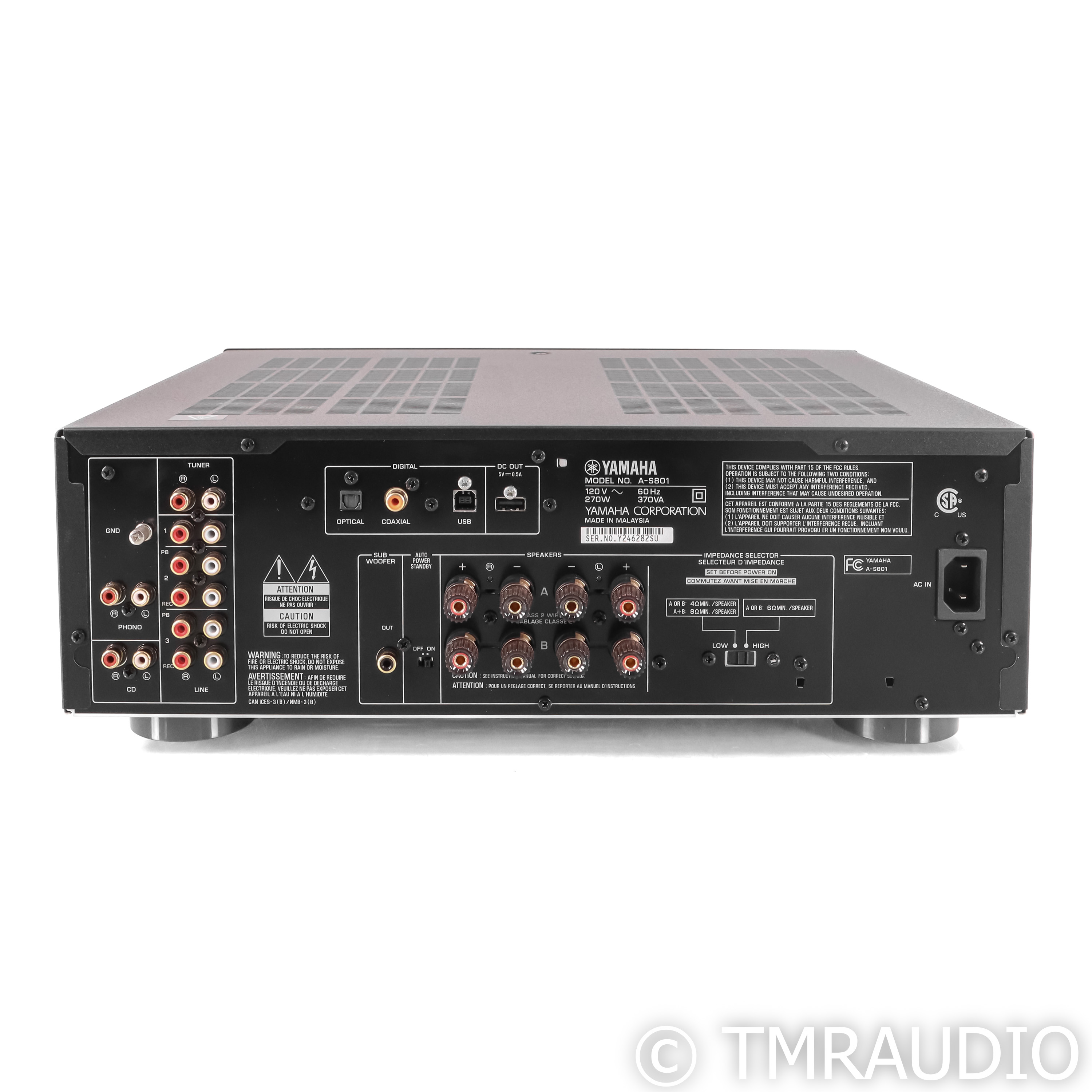 Yamaha A-S801 Stereo Integrated Amplifier; MM Phono (1/1) - The