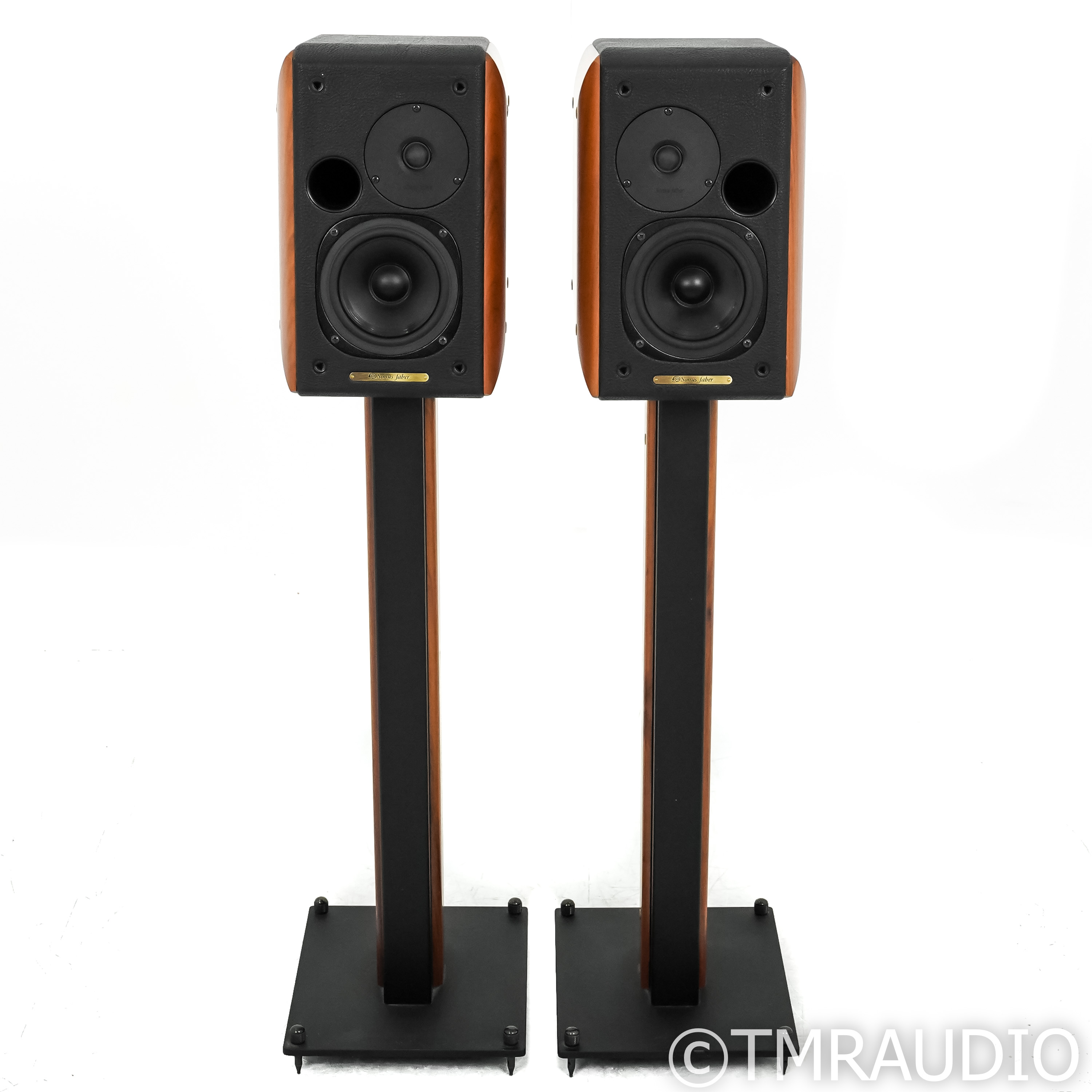 Sonus Faber Concertino Bookshelf Speakers; Walnut Pair w/ Stands