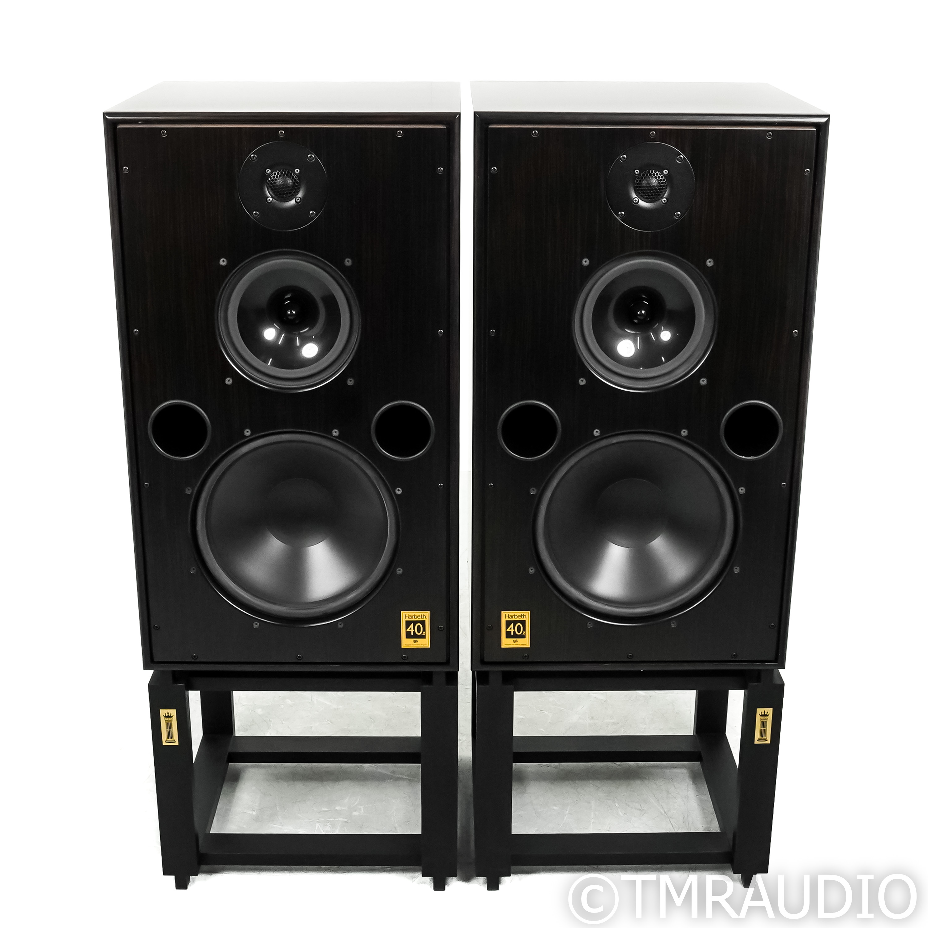Harbeth Monitor 40.2 Speakers; Tiger Ebony Pair w/ Ton