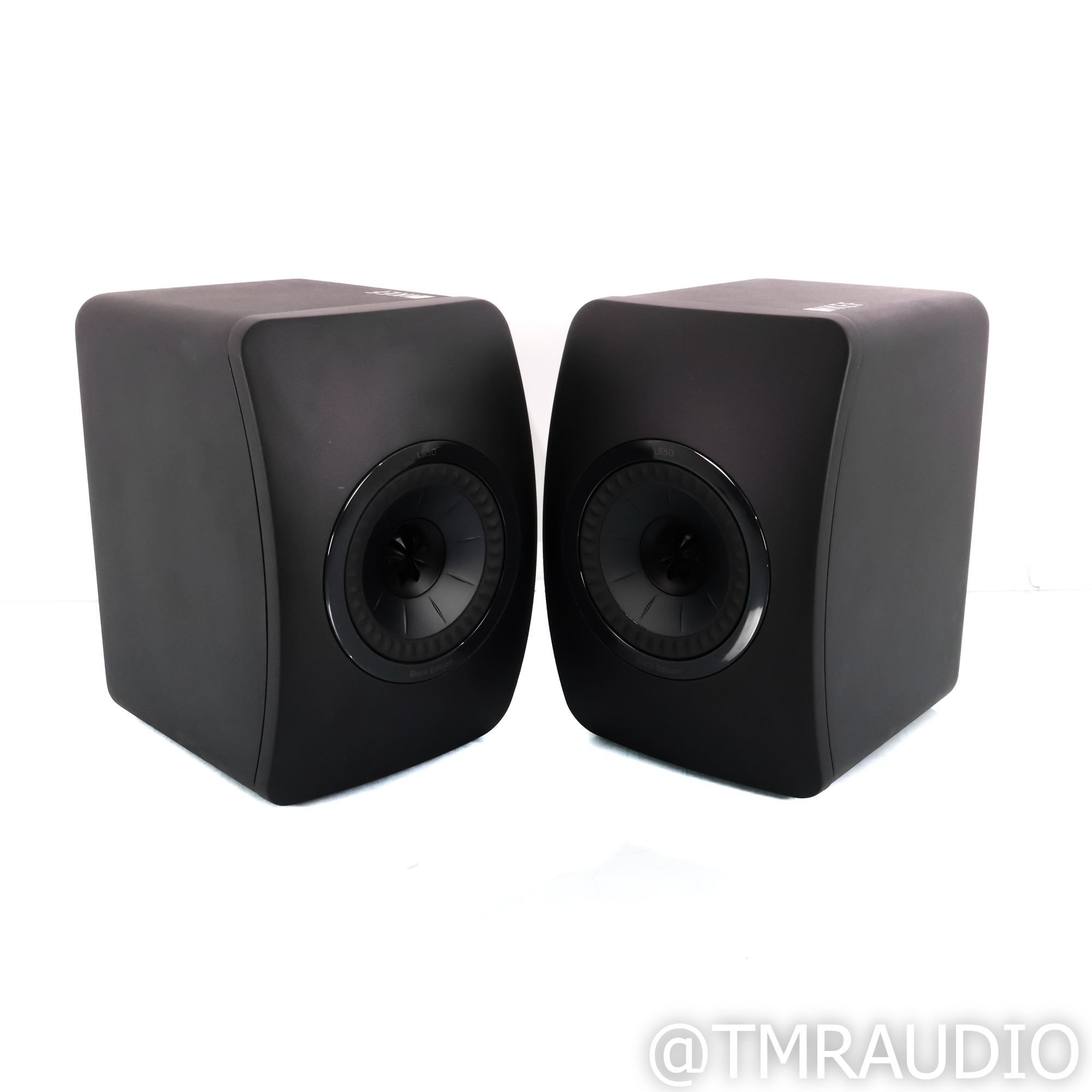 KEF LS50 Black Edition Bookshelf Speakers; Black Pair