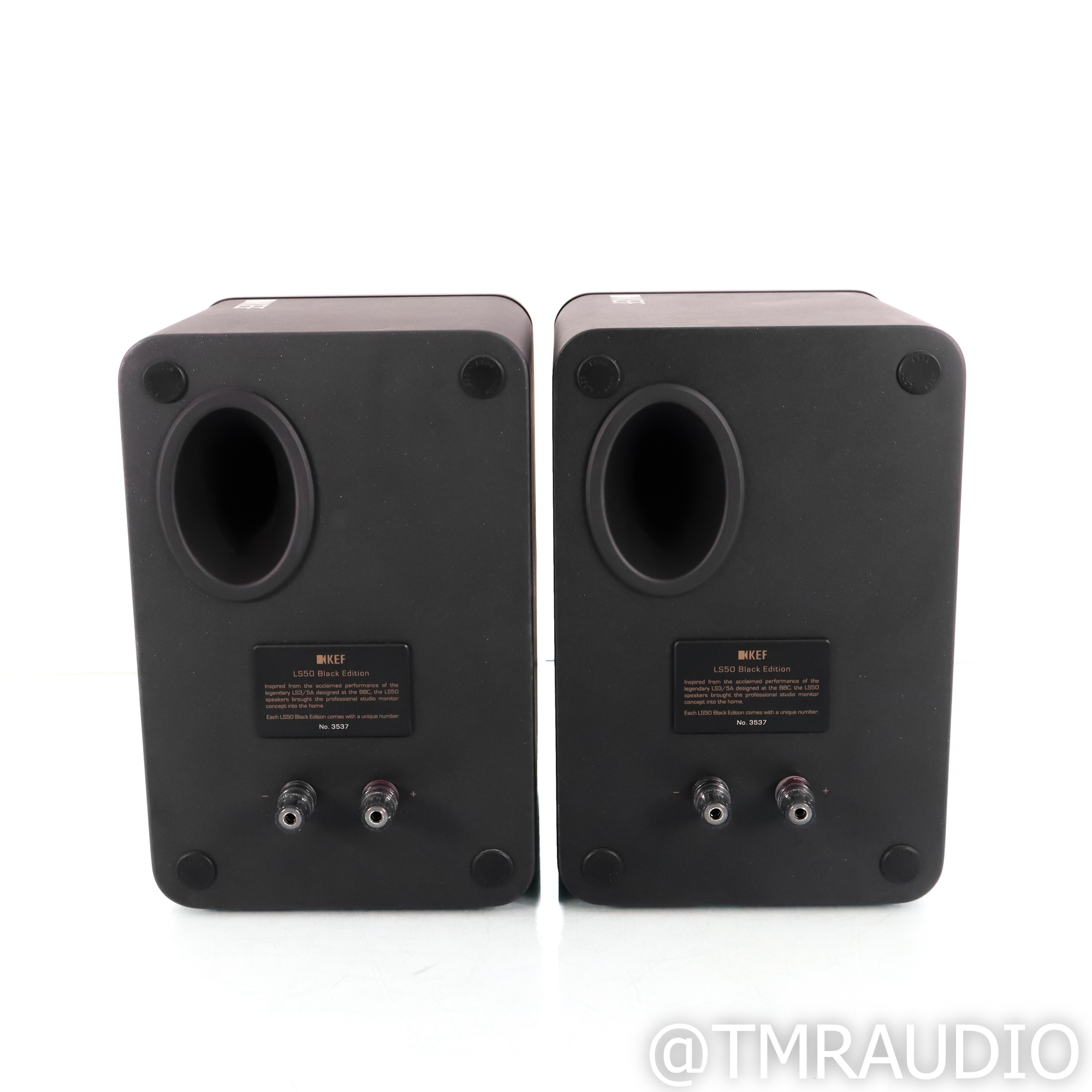 KEF LS50 Black Edition Bookshelf Speakers