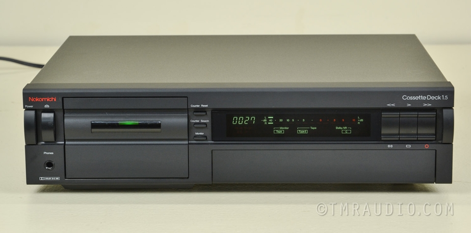 Nakamichi Cassette Deck 1.5 カセットデッキ　管理１４ Nakamichi 1.5 Stereo Cassette Deck; Excellent w/ Manual