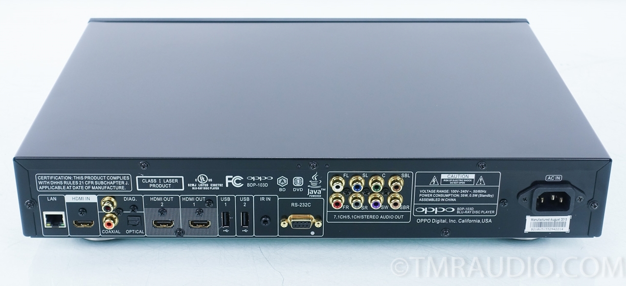 タイムセール中　OPPO BDP-103D   ブルーレイプレーヤー Oppo BDP-103 3D Blu-ray Player | eBay