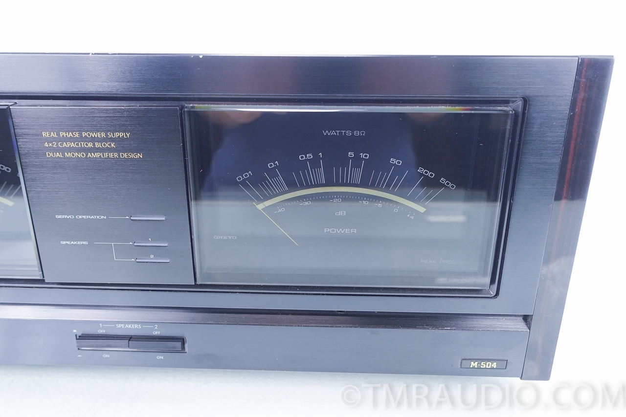 Onkyo M-504 Stereo Power Amplifier; Amp - The Music Room