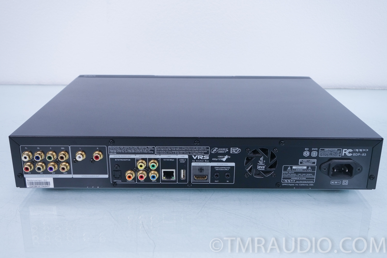 OPPO BDP-83 Blu-ray Disc Player SACD, DVD, Audio in Factory Box
