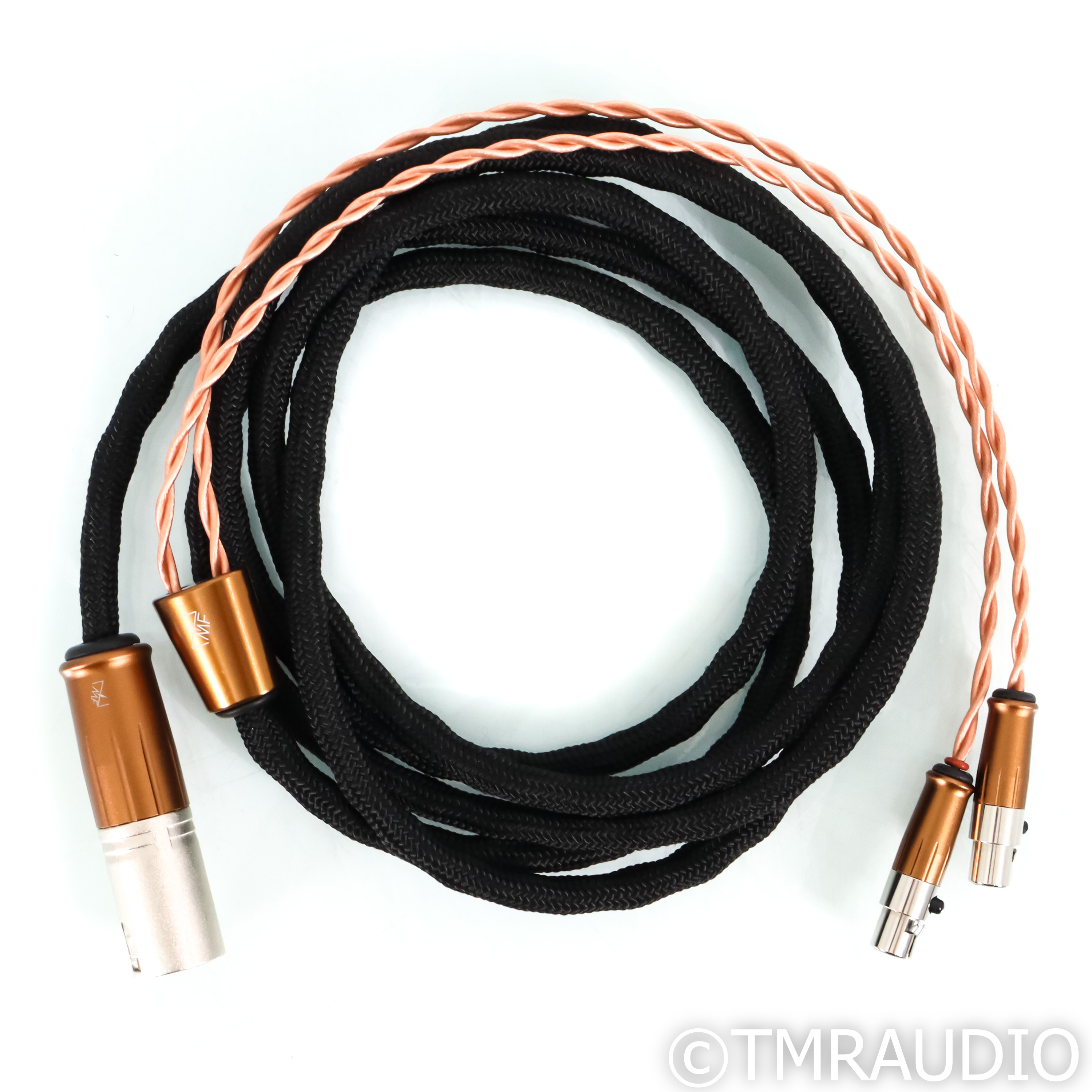 ZMF 2K Copper Balanced Headphone Cable; 8ft Mini XLR to 4-Pin XLR