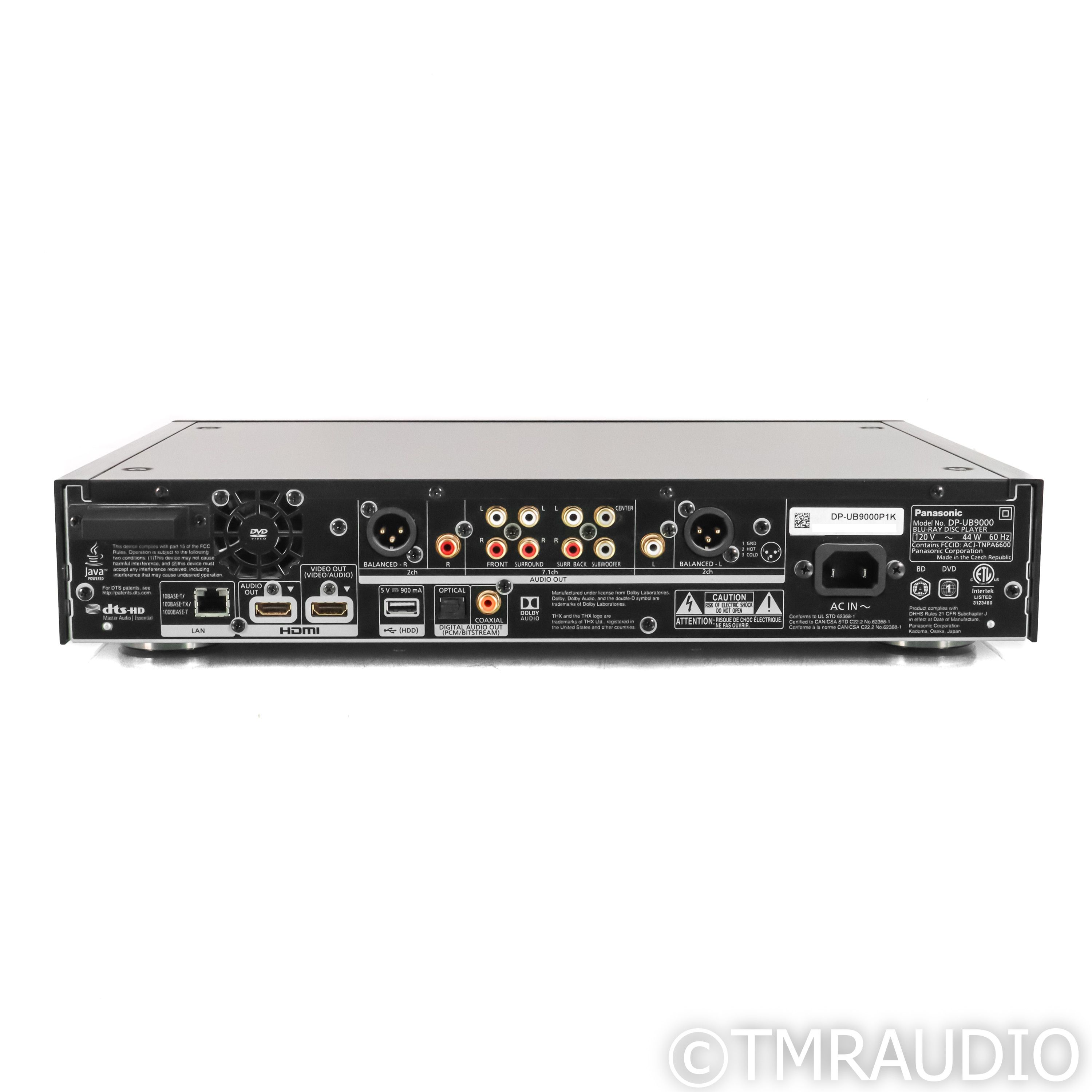 Panasonic DP-UB9000P1K Ultra HD Blu-ray Player; CD - The Music Room