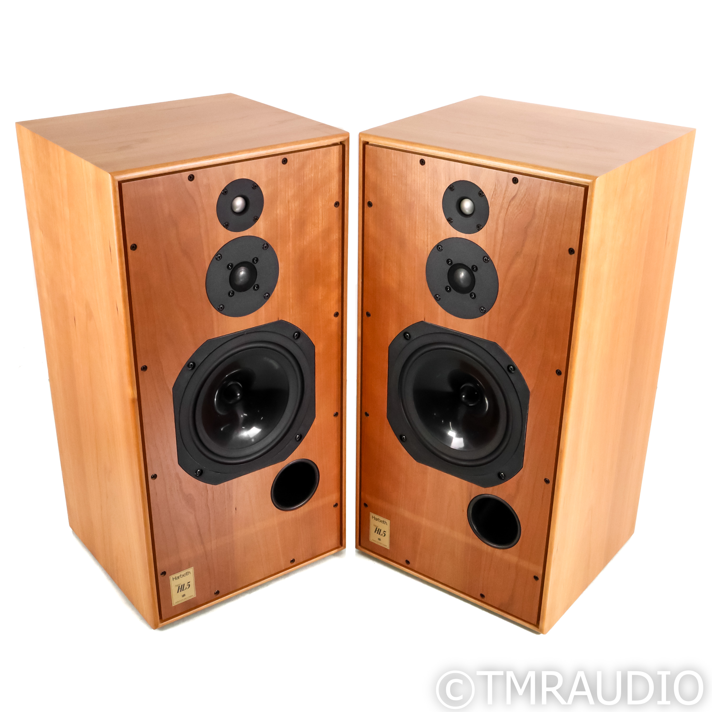 Harbeth Super HL5 Bookshelf Speakers; Cherry Pair