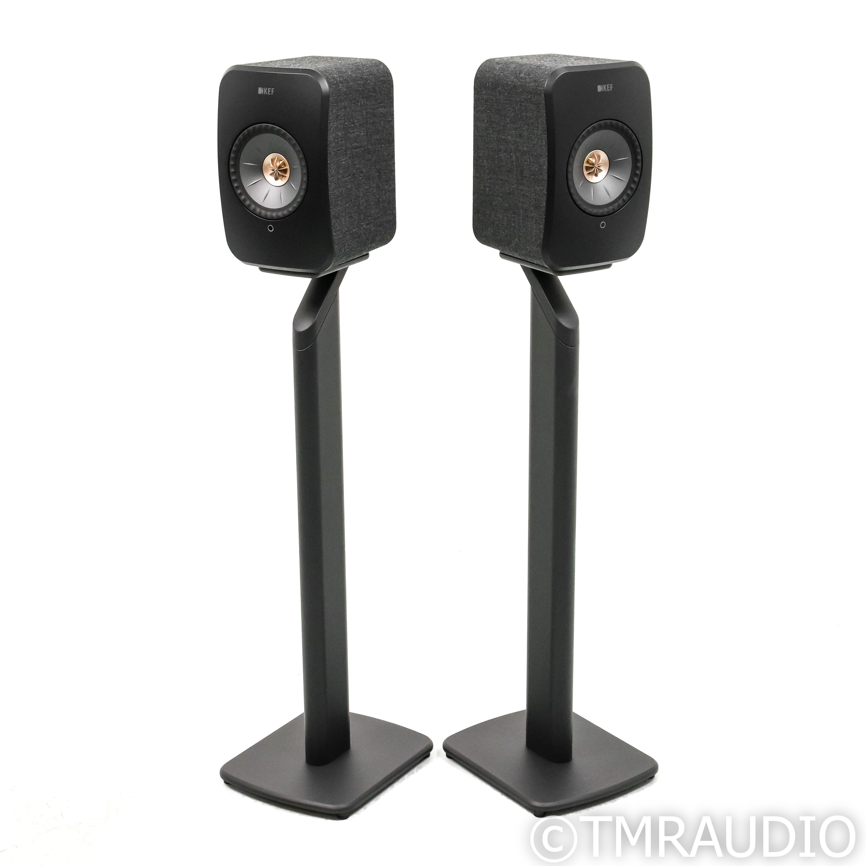 KEF LSX II Wireless Bookshelf Speakers; Carbon Black Pair with