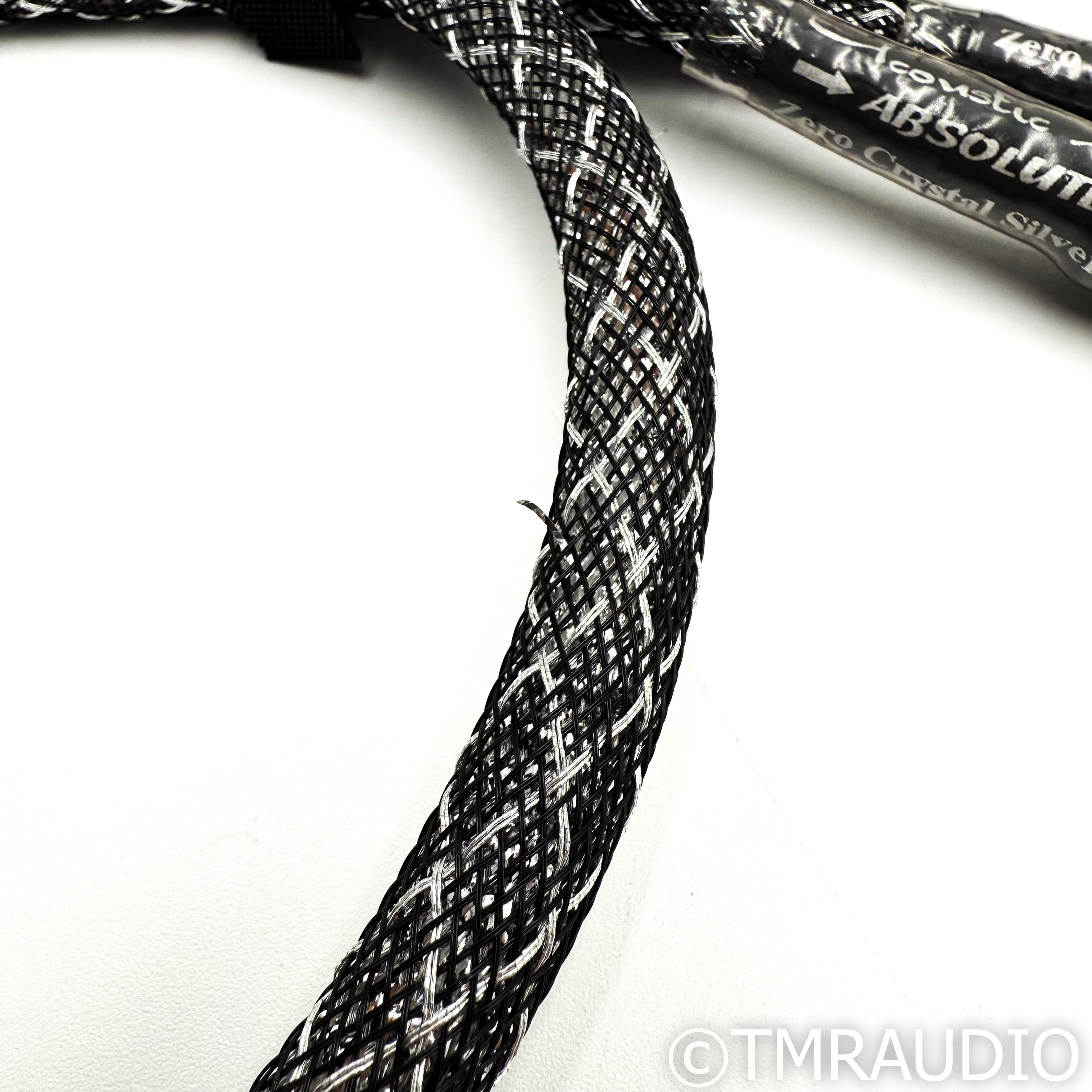 Acoustic Zen Absolute Zero Crystal Silver IC RCA Cables; 1m Pair