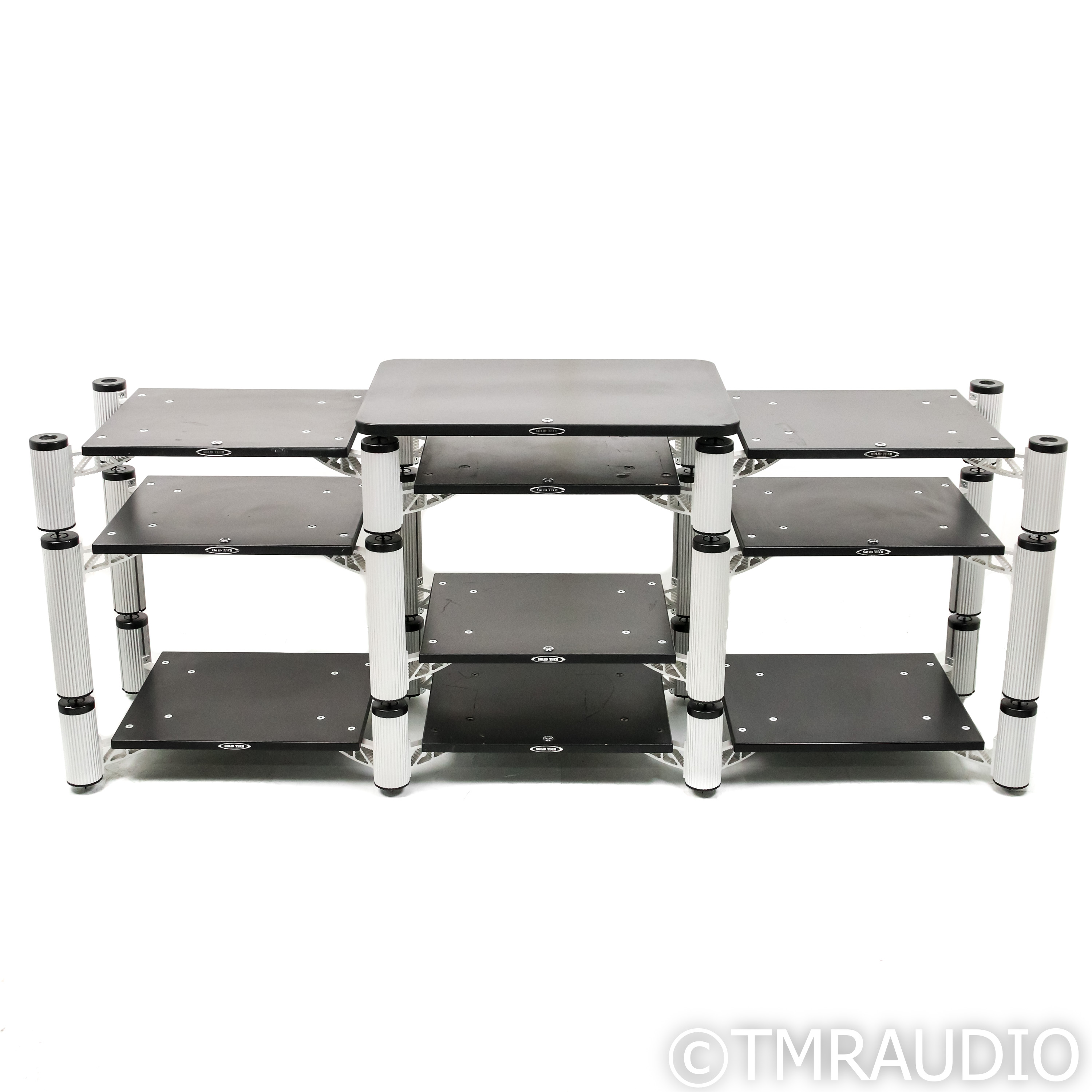 Solid Tech Hybrid Standard Nine Shelf Rack w/ Turntable Platform