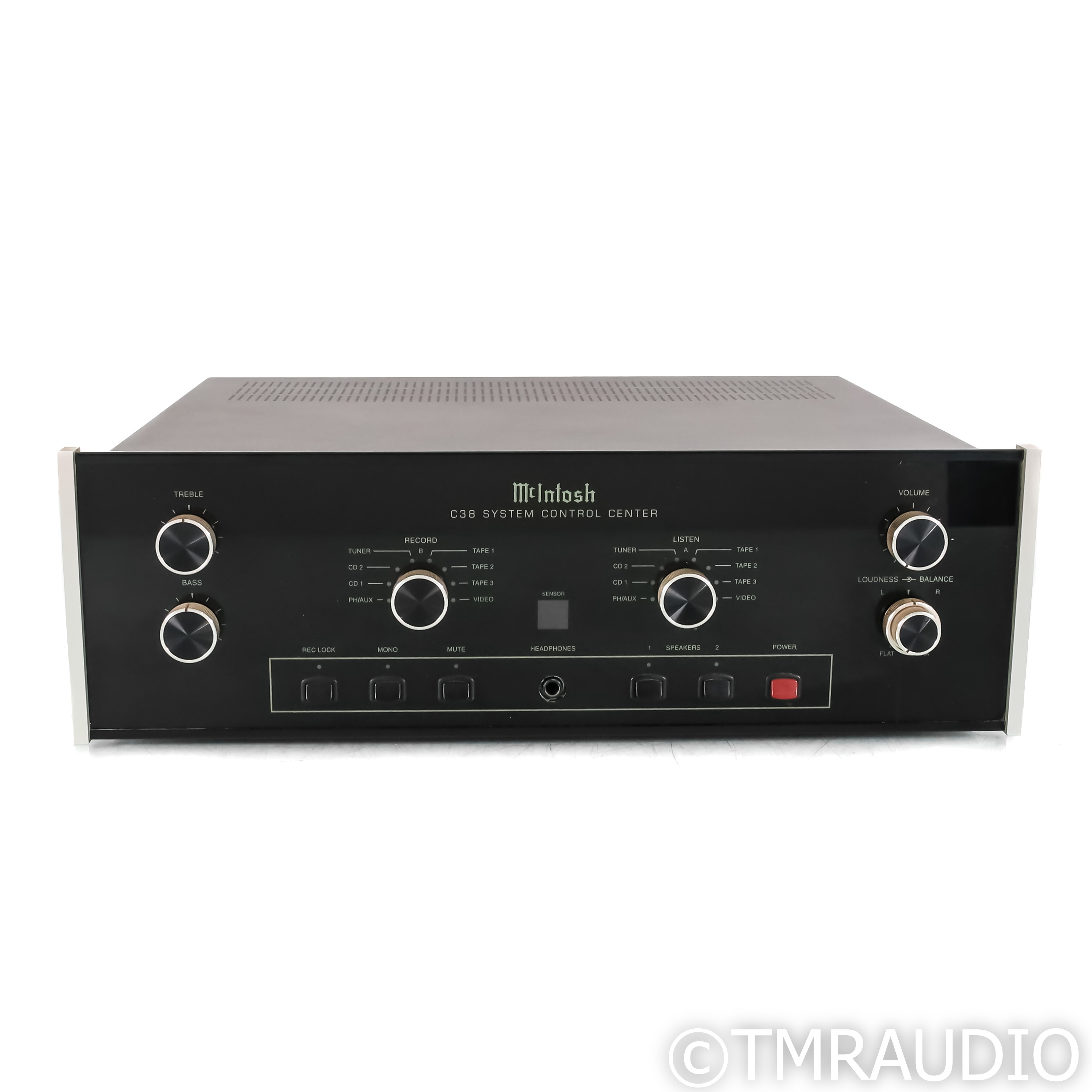 McIntosh C38 Stereo Preamplifier w/ Walnut Cabinet; MM Phono (Re