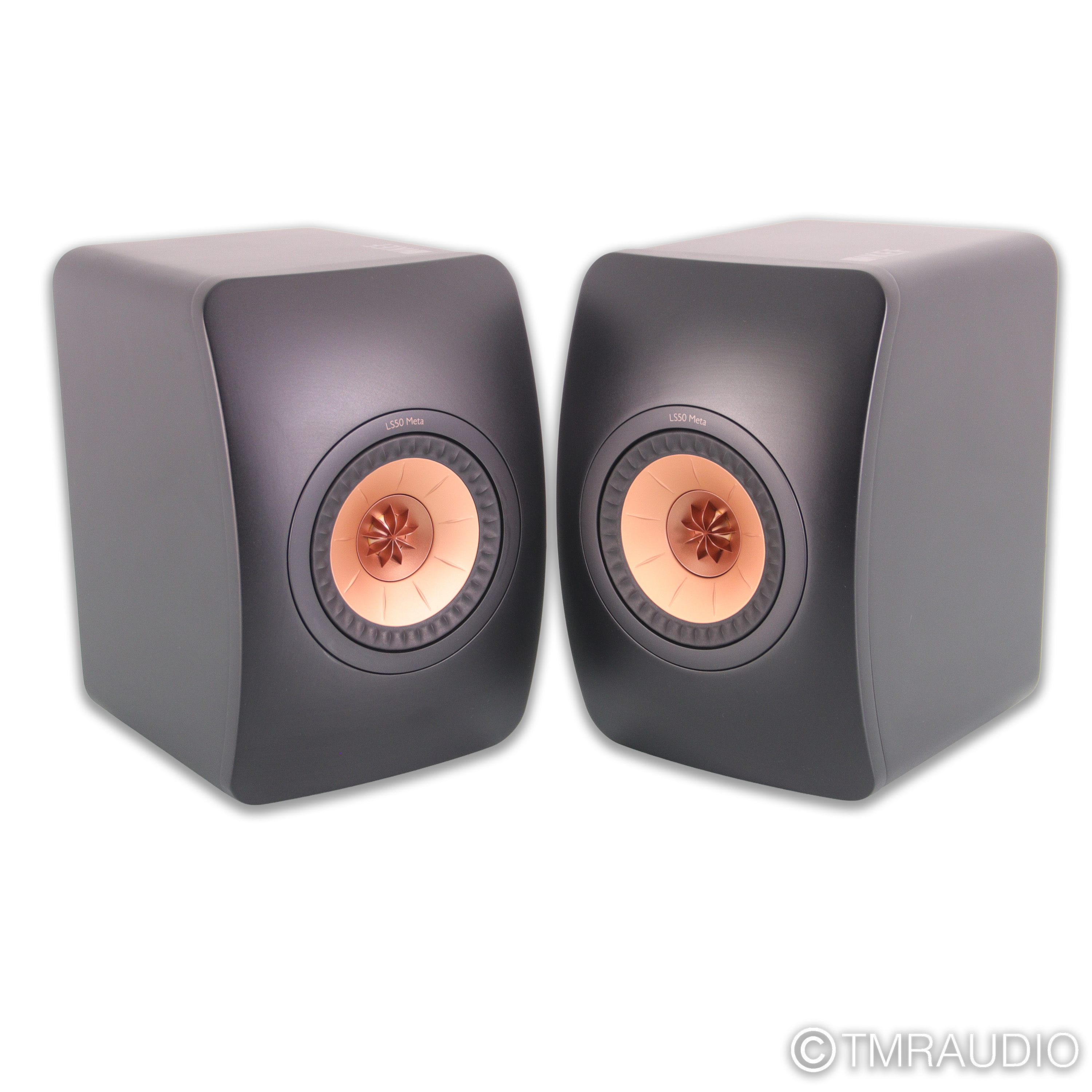 KEF LS50 Meta Bookshelf Speakers; Carbon Black Pair (1/7