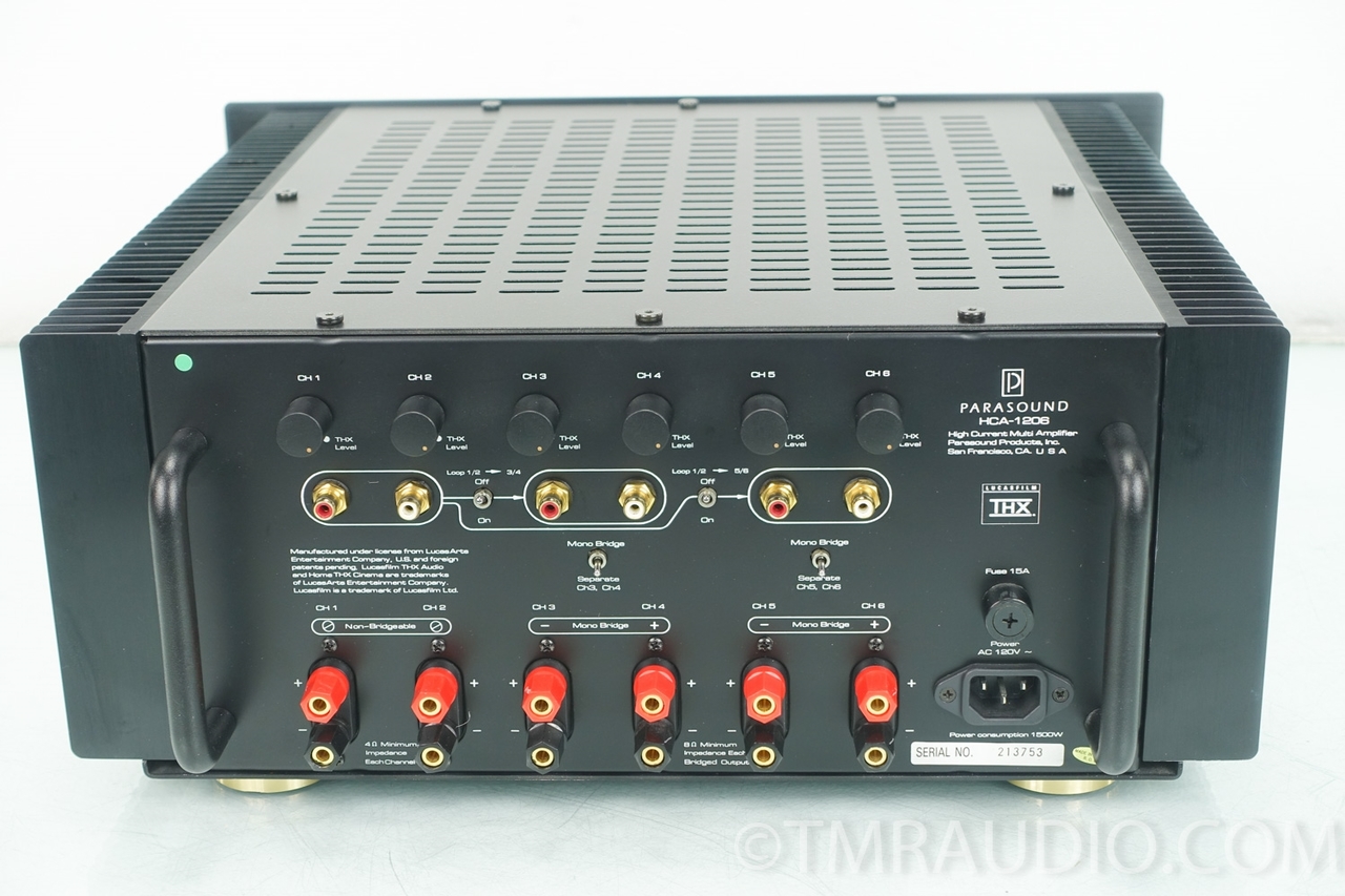Parasound HCA-1206 6 Channel Power Amplifier in Factory Box