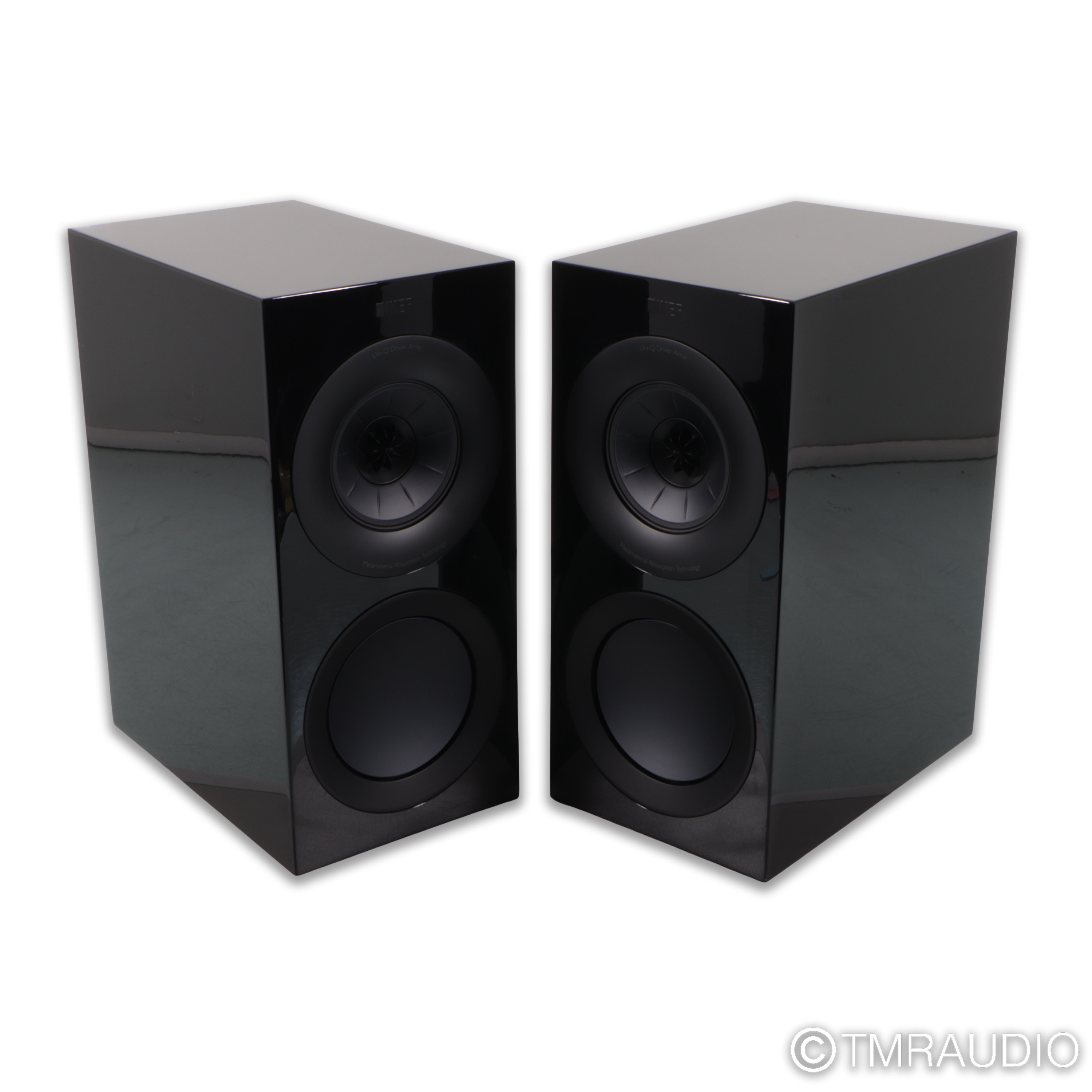 KEF R3 Meta Bookshelf Speakers; Gloss Black Pair - The Music Room