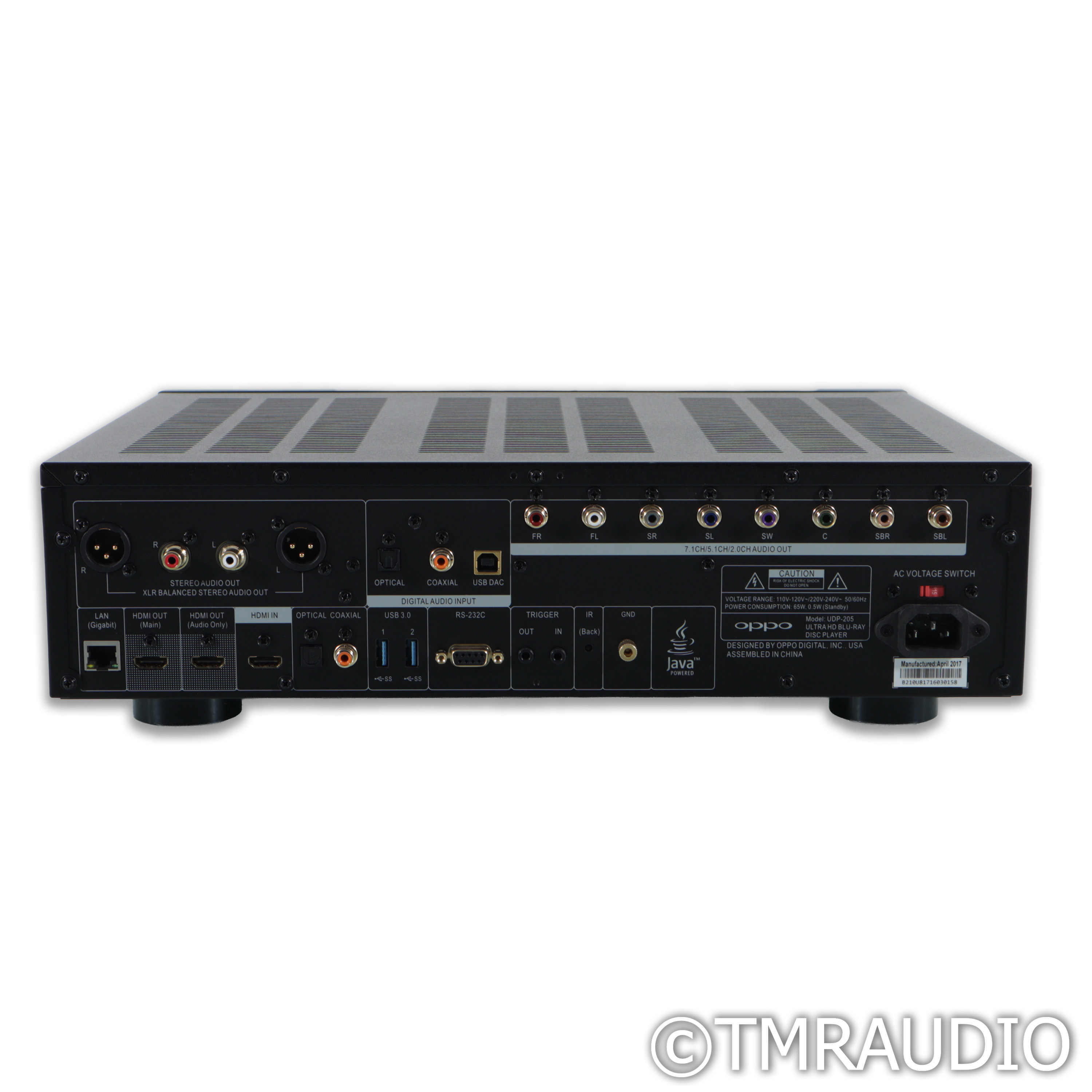 Oppo UDP-205 UltraHD Universal Blu-ray Player; SACD / CD (No