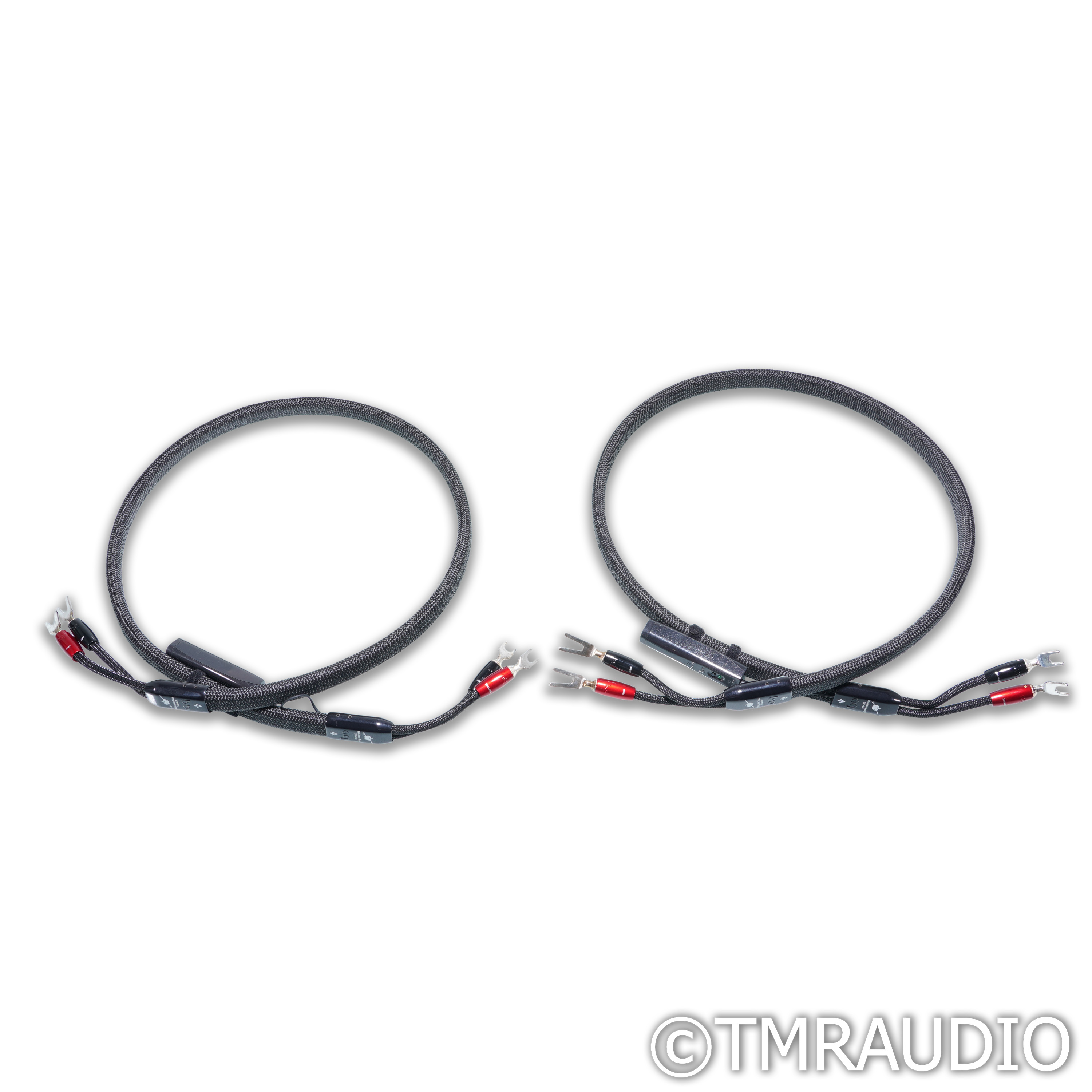 ケーブル・シールド audioquest Biwire Jumpers Silver (PSS) AudioQuest Dragon Bi-Wire Jumpers (Set of 4) Spade-Spade Termination