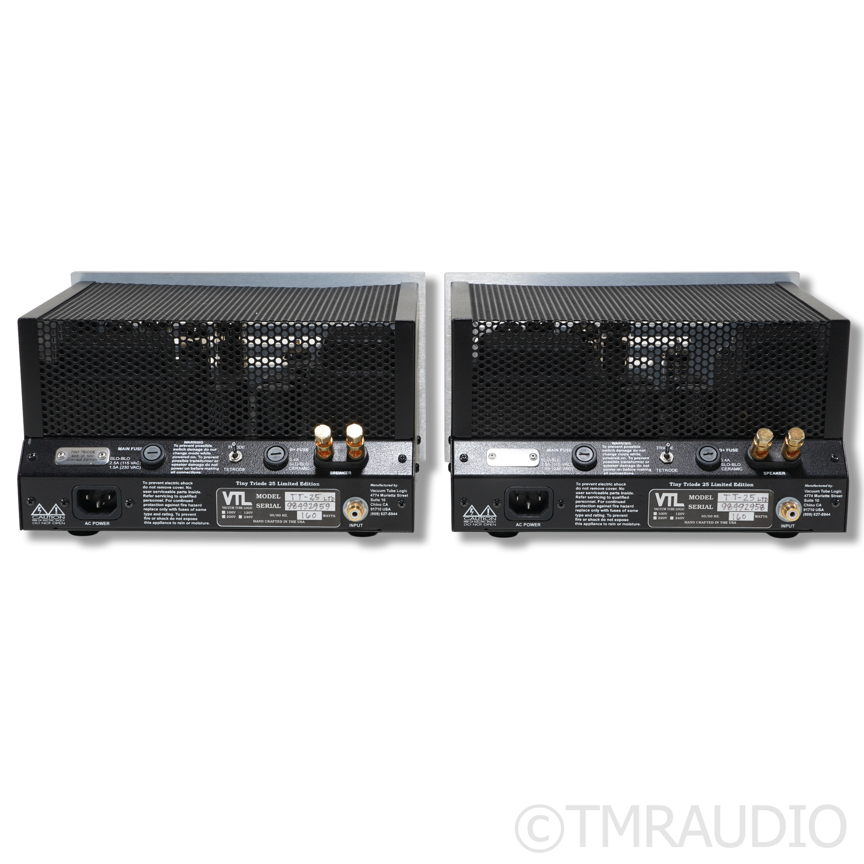 VTL TT-25 Limited Edition Tube Monoblock Power Amplifiers - Thumbnail 4
