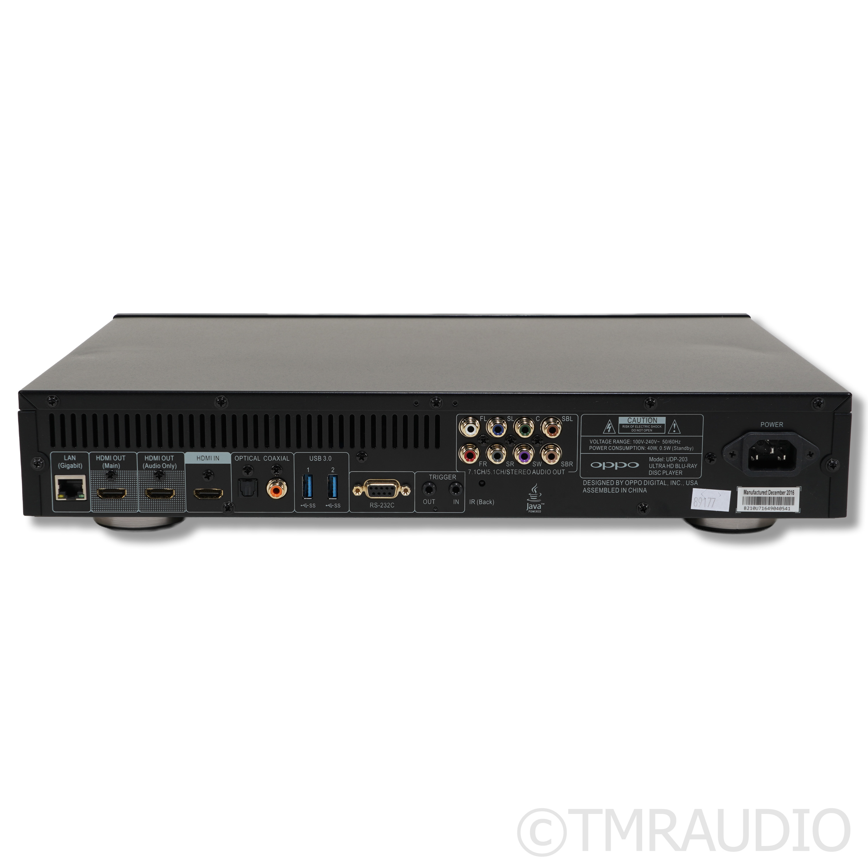 Used Oppo UDP-203 UltraHD Universal Blu-ray Player - The Music Room