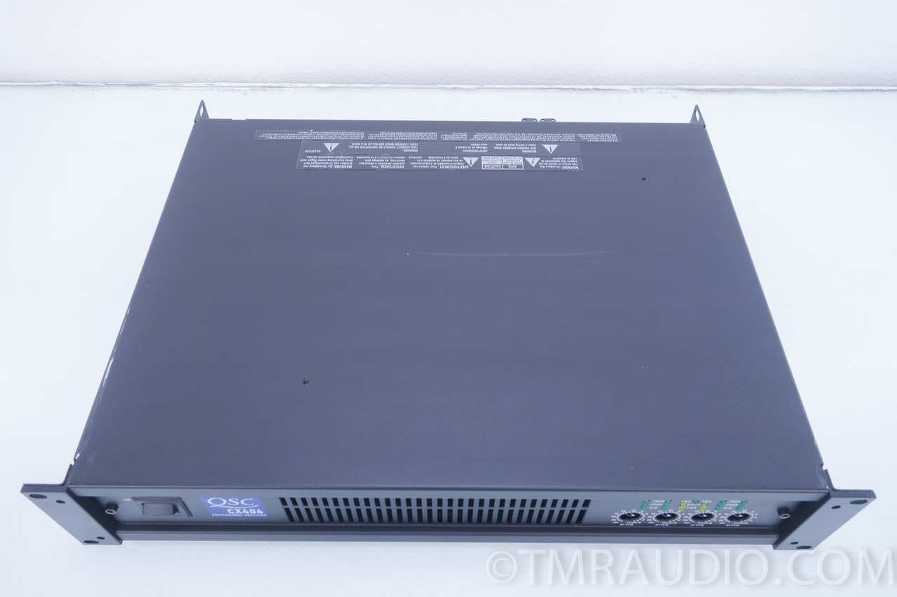 QSC CX404 4 Channel Power Amplifier; 4 x 400 watt - The Music Room