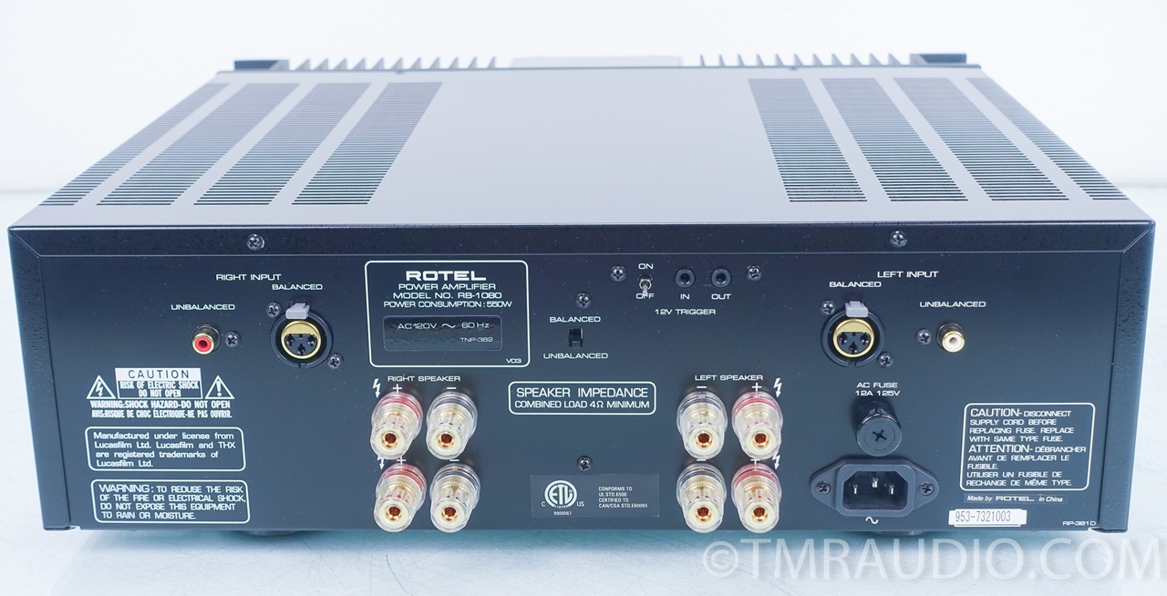 ROTEL RB-1080 パワーアンプ RB-1080 ブラック｜ROTEL ローテル・オーディオ・イクイップメント RB