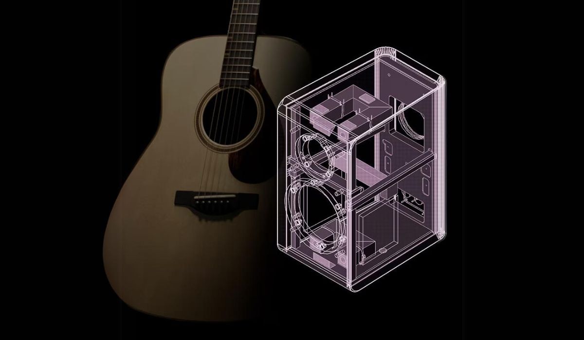 Yamaha NS-800A Bookshelf Speaker cabinet diagram