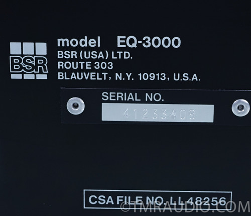 bsr eq 3000 service manual