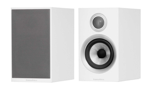 B&W 707 S2 Bookshelf Speakers; 707-S2; Satin White Pair (New B&W 707 S2 Bookshelf Speakers; 707-S2; Satin White Pair (New