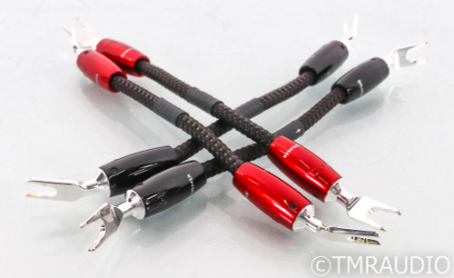 ケーブル・シールド audioquest Biwire Jumpers Silver (PSS) AudioQuest ThunderBird Bi-Wire Speaker Cable Jumpers - Spade