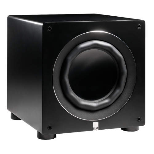 ELAC Varro RS700 12" Reference Powered Subwoofer, angled view