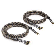 VIABLUE SC-6 Bi-Wire AIR Speaker Cables, Pair with Cobra jacketing