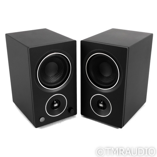 PSB Speakers Alpha AM3 Powered Bookshelf Speakers; Matte Black Pair; MM Phono
