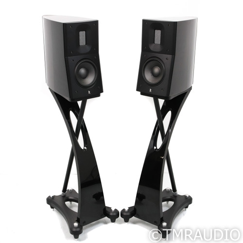 Raidho Acoustics TD1.2 Bookshelf Speakers; Black Pair w/ Stands