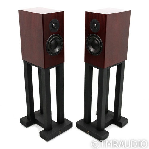 Totem Mani 2 Signature Bookshelf Speakers; Mahogany Pair w/ Sound Anchors Stands