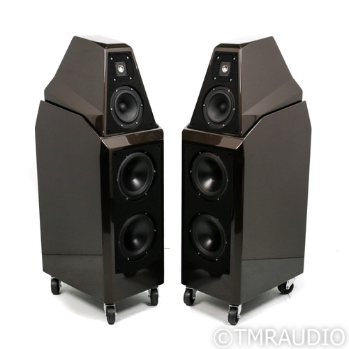 Wilson Audio Sasha W/P s1 Floorstanding Speakers; Macadamia Brown / Black Pair
