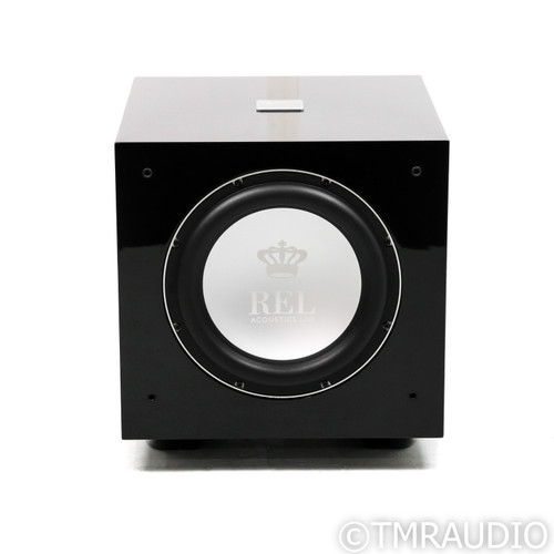 REL Acoustics S/812 12" Powered Subwoofer; Piano Black (1/1)