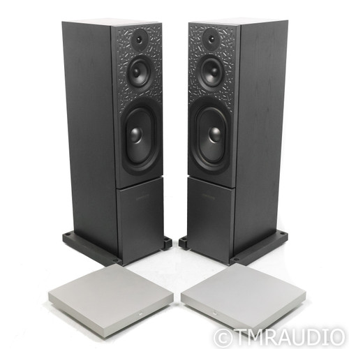 Linn Keltik Aktiv Floorstanding Speakers; Black Pair w/ Aktive Crossovers