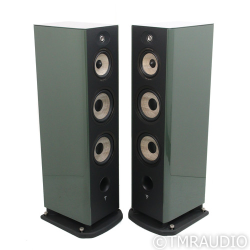 Focal Aria Evo X No. 4 Floorstanding Speakers; Moss Green High Gloss Pair (Used)