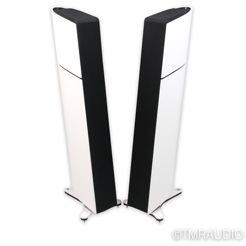 Aequo Audio Stilla Active Floorstanding Speakers; White Pair