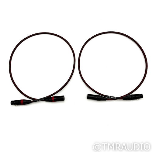 Black Cat 3202 XLR Cables; 1m Pair Balanced Interconnects