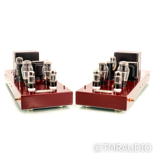 Triode Labs 2A3GT-FFX Reserve Monoblock Tube Power Amplifiers; Burgandy Pair