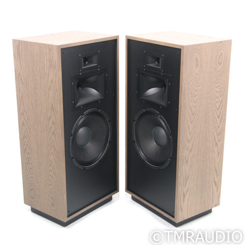 Klipsch Forte IV Floorstanding Speakers; Distressed Oak Pair