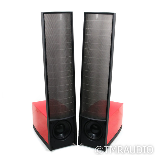 Martin Logan Expression ESL 13A Floorstanding Speakers; Russo Fuoco Red Pair
