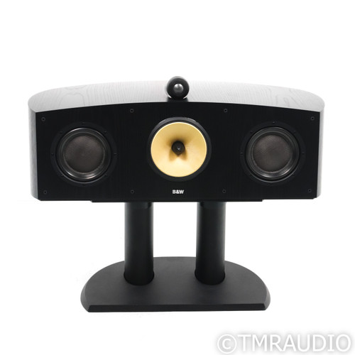 Bowers & Wilkins Nautilus HTM1 Center Channel Speaker; Black Ash w/ Stand